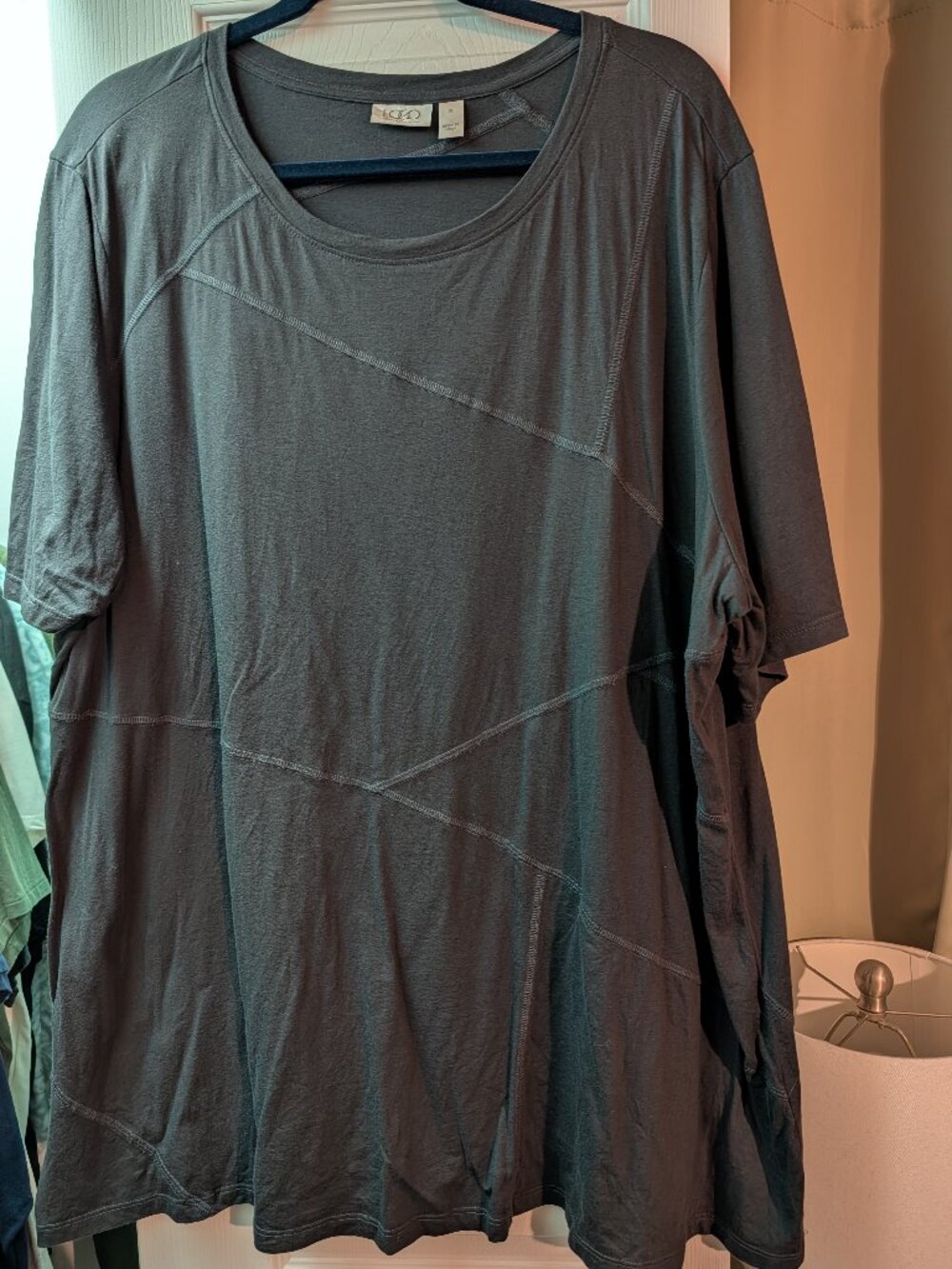 LOGO by Lori Goldstein Patchwork Top